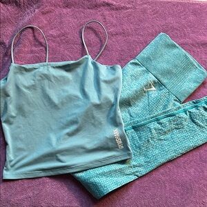 Gymshark Women's Teal Pajama Set
